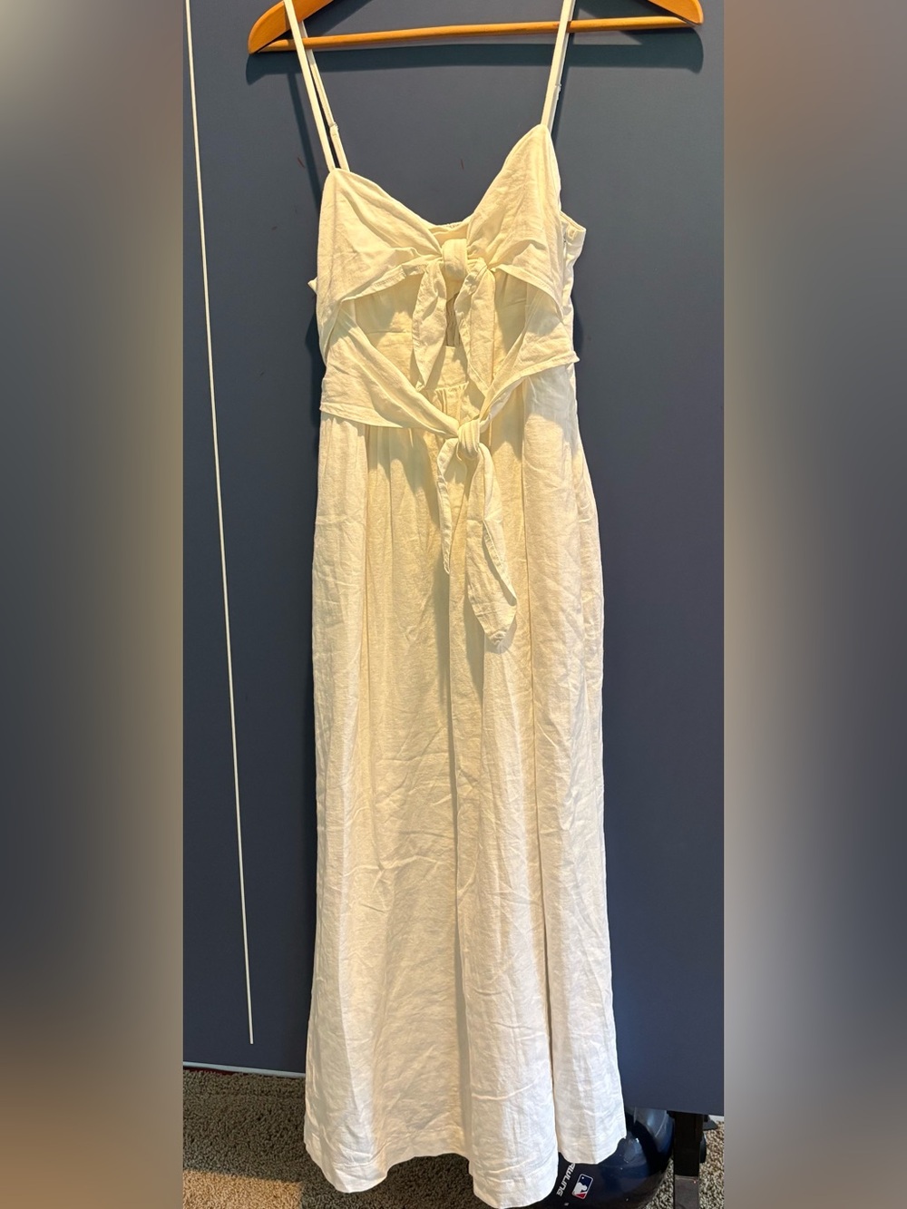 Madewell Summer linen sleeveless lined dress size 4